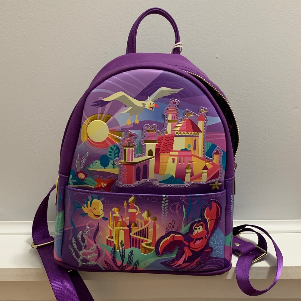 Loungefly Purple Little Mermaid Backpack